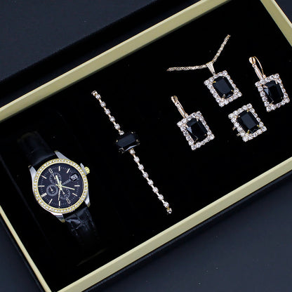 Montre Bijoux Femme - Coffret 5 Pièces