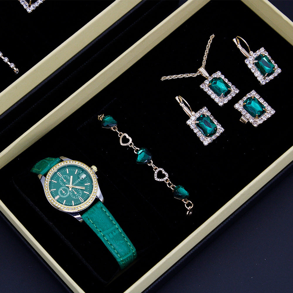 Montre Bijoux Femme - Coffret 5 Pièces